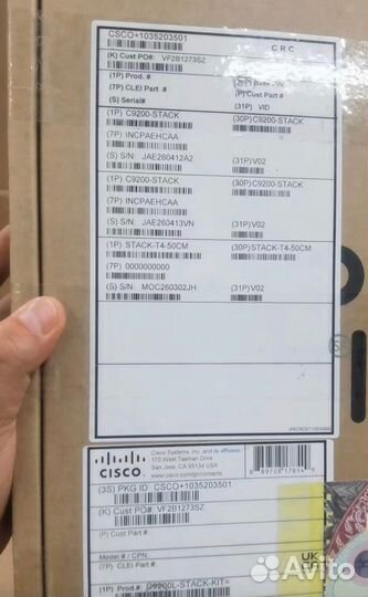 Кабель Cisco C9200-stack