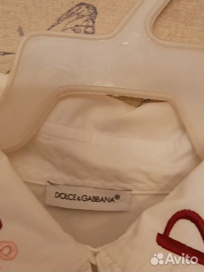 Dolce gabbana рубашкаиталия хлоплк 11 лет