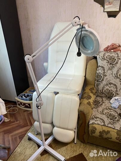 Лампа лупа напольная