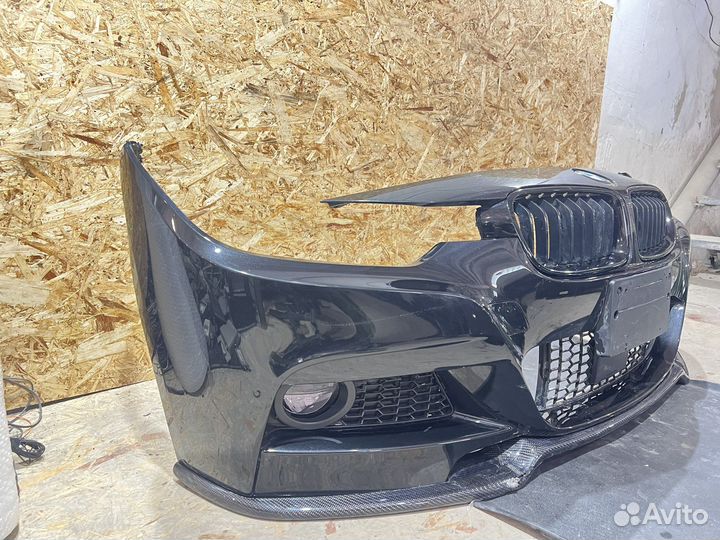 Бампер передний M paket со сплитером BMW F30 F31