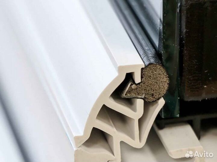 Ремонт окон, уплотнитель Veka RAL8385