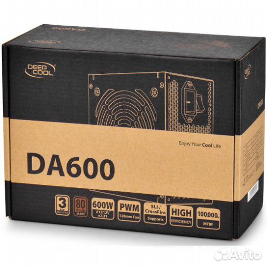 Блок питания DeepCool 600w bronze 80 pluse