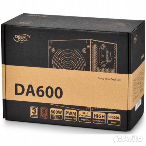 Блок питания DeepCool 600w bronze 80 pluse