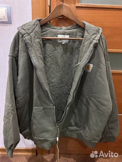 Carhartt тёплое зип худи