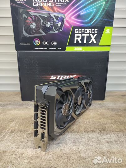 Видеокарта GeForce RTX 3080 asus ROG-strix-RTX3080