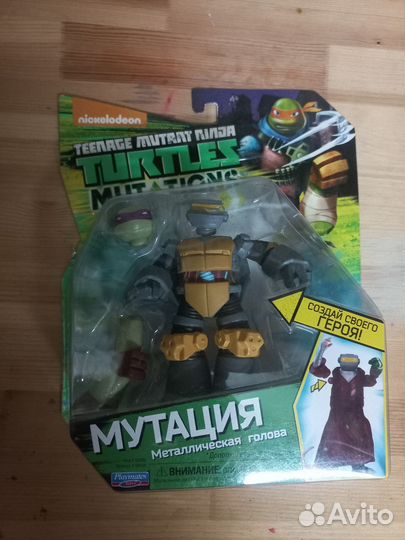 Фигурка черепашки ниндзя Металоголовый