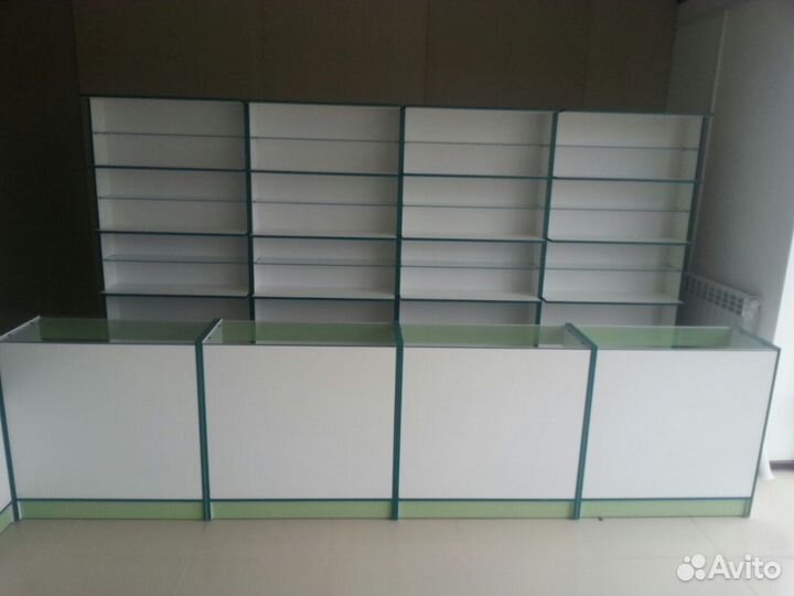 Аптечная мебель (стилажи, витрины)