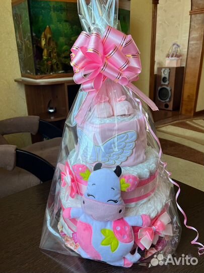 Торт из подгузников памперсов