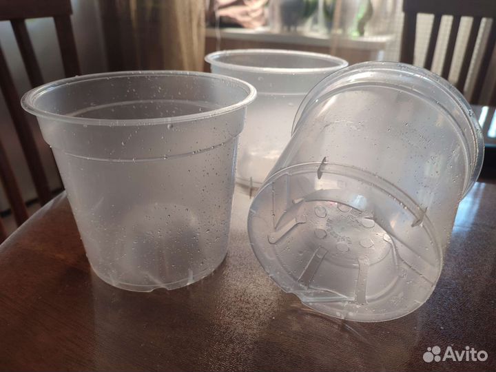 Цветочные горшки пластик