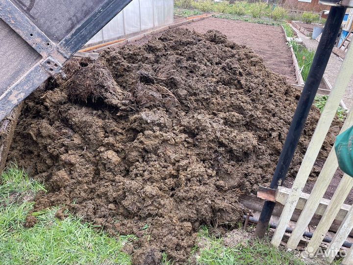 Навоз коровий, перегной