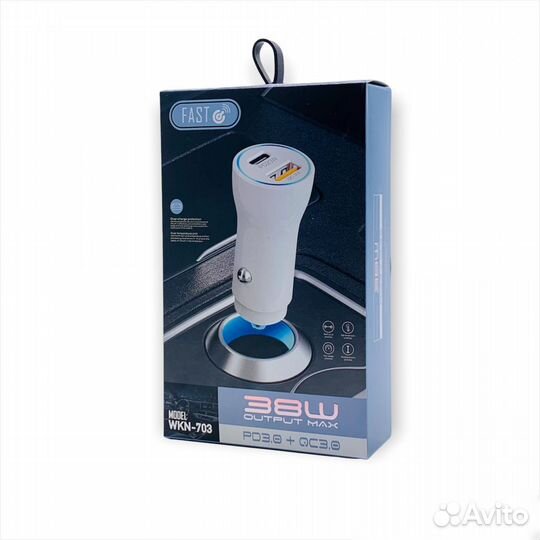 Азу CAR charger WKN-703 QC3.0 38W