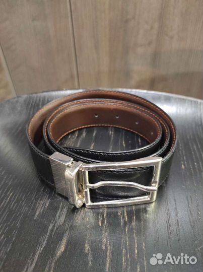 Мужской кожаный ремень ermenegildo zegna