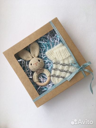 Носки шерстяные, детские, вязаные