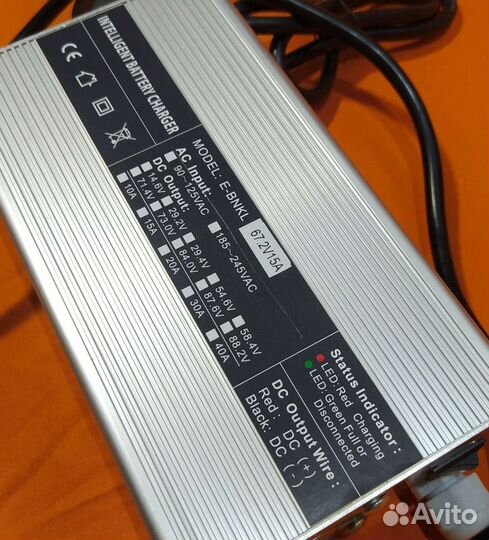 Мощное зарядное устройство 60в и 72в Li-ion