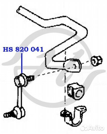 Тяга стабилизатора перед прав / лев