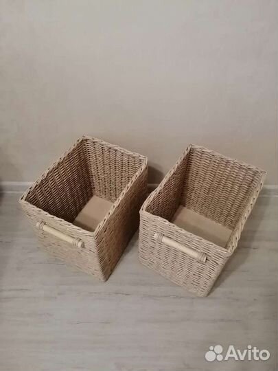 Короба, корзины плетеные