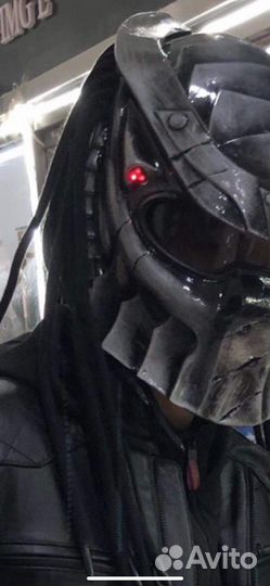 Мото шлем Хищник мотошлем Новый predator с лазером