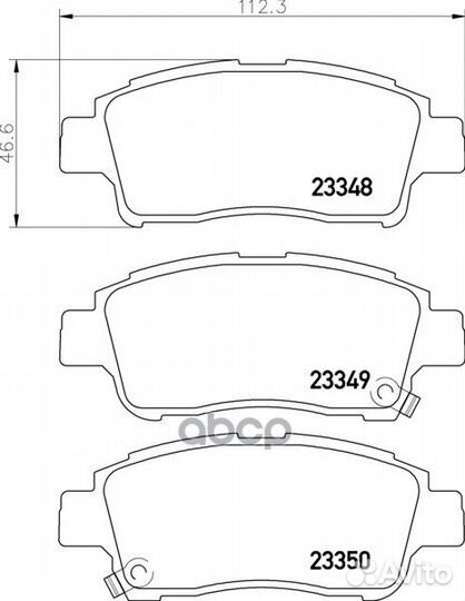 Колодки тормозные дисковые перед NP1007 NIS
