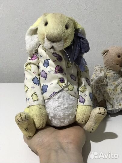 Игрушка тедди интерьерная ручной работы