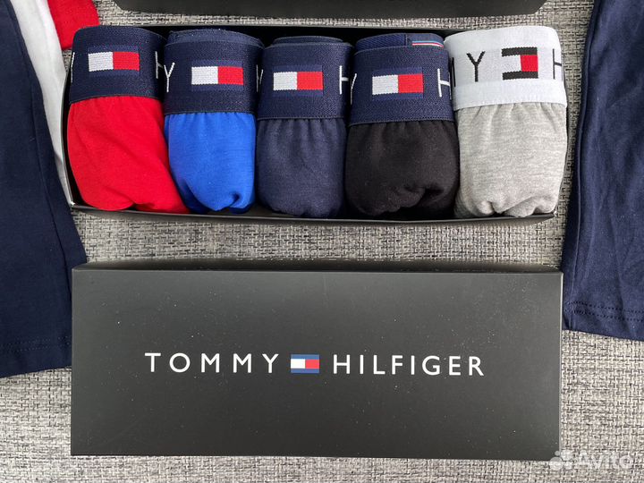 Трусы мужские tommy hilfiger 5 штук