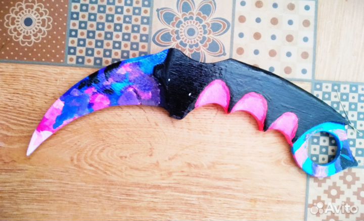 Продам нож керамбит purple camo