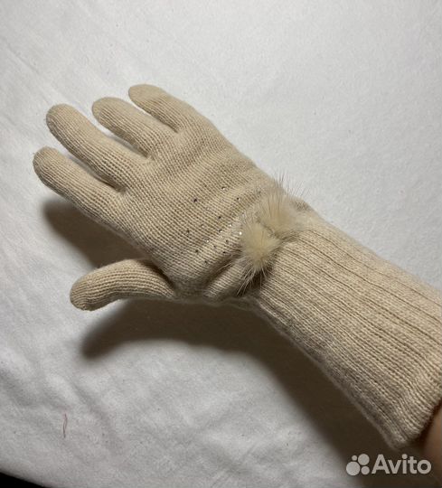 Перчатки женские вязанные