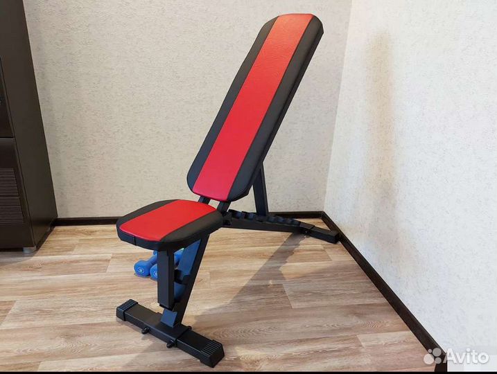 Скамья для жима Черно-красная
