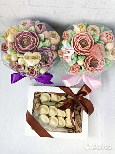 Букет из шоколадных цветов