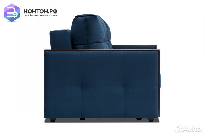 Диван еврокнижка Инсайд 3-х местный темно-синий