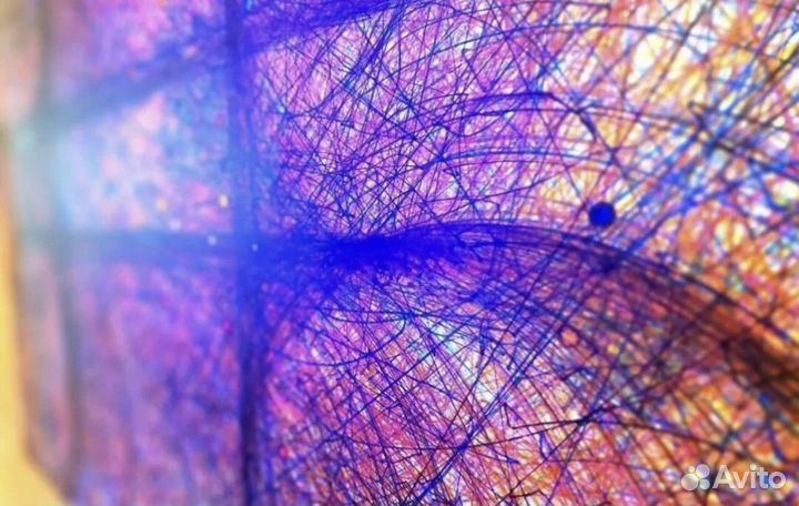 Картина написанная роботом пылесосом