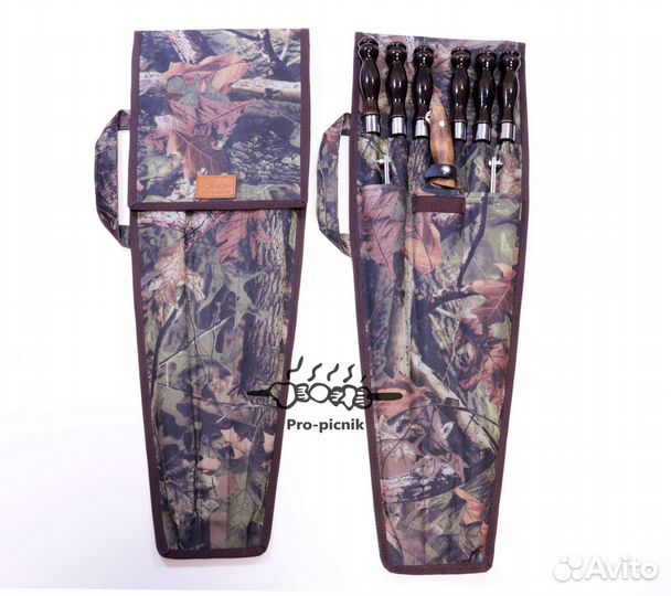 Набор шампуров в чехле 