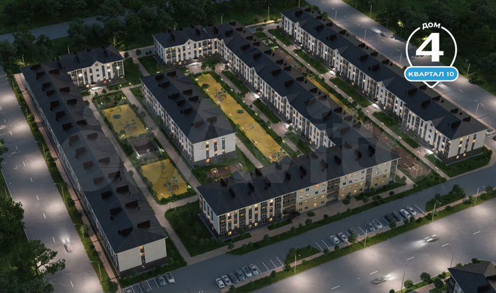 2-к. квартира, 47,8 м², 2/4 эт.