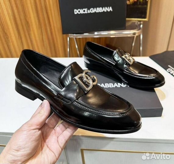 Лоферы мужские Dolce & Gabbana, кожа натуральная