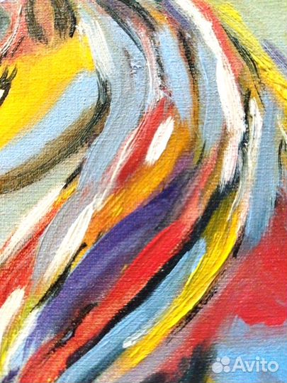 Картина единорог в детскую маслом