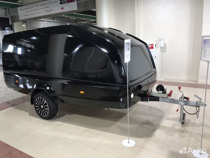 Легковой прицеп для перевозки квадроцикла, черный