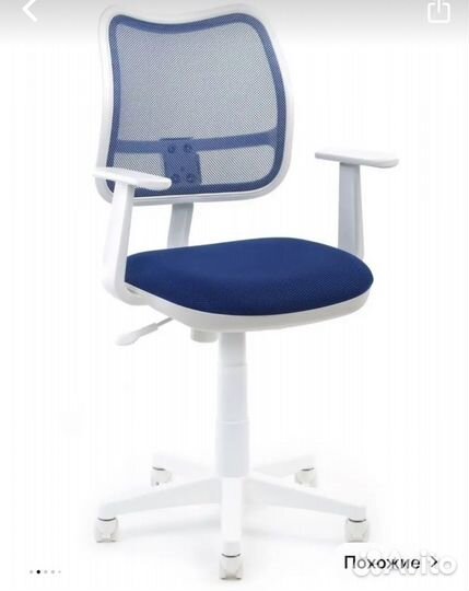 Компьютерное кресло Бюрократ CH-W797 ткань синяя