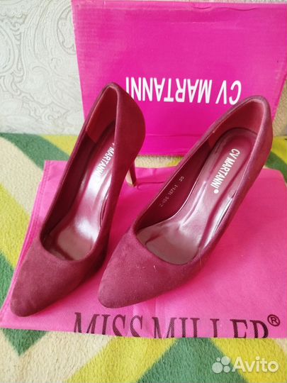 Туфли женские 36 размер красные