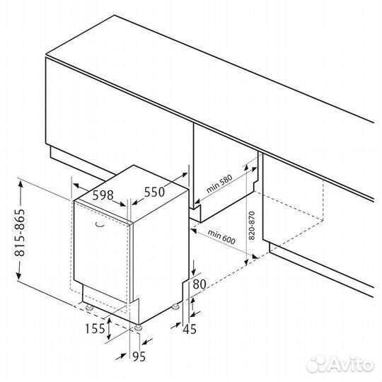 Встраиваемая посудомоечная машина Krona Kamaya 60