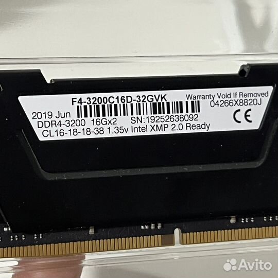 DDR4 G SKill RIpjaws 32gb (2x16gb) 3200