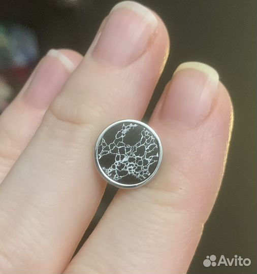 Моносерьга с говлитом