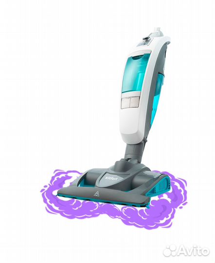 Паровой пылесос «2 в 1» Kitfort KT-535-2, белый