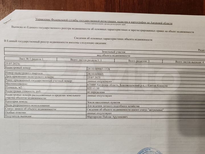 Участок 8,5 сот. (ИЖС)