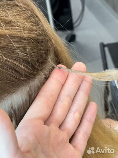 Упиленные щипцы с заточкой для наращивания волос