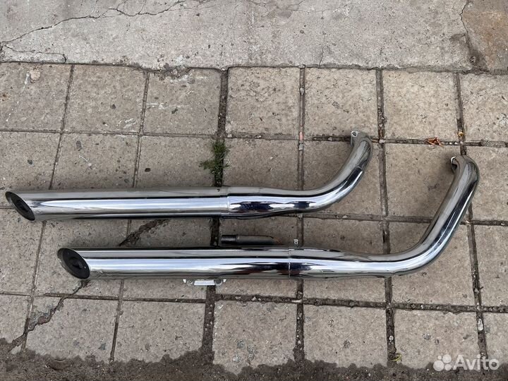 Выхлопная трубы kawasaki wulkan 900 classic