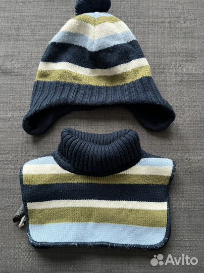 Комплект шапка и шарф для мальчика