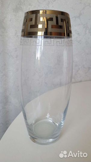 Ваза стеклянная Гусь-Хрустальный