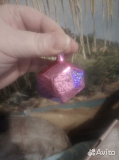 Ёлочная игрушка кристалл. СССР