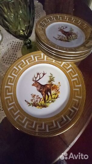 Версаче набор тарелок+блюдо