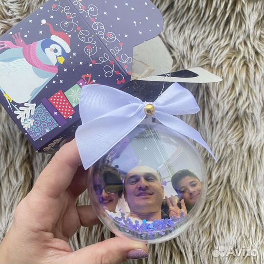 Новогодний шар с фото