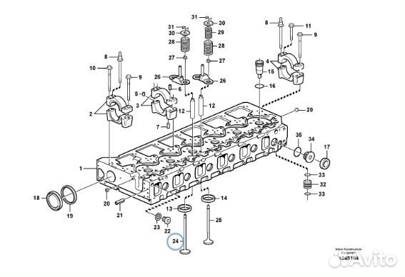 Клапан впускной ILV-326 / VOE20459326 / 20459326